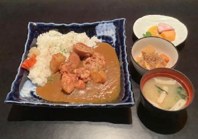 Curry alla giapponese con pollo e verdure su riso